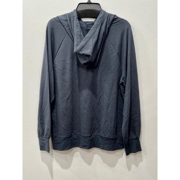 Threads 4 Thought Lira Hoodie Pullover Organic Cotton Blend Carbon Blue - Picture 7 of 10